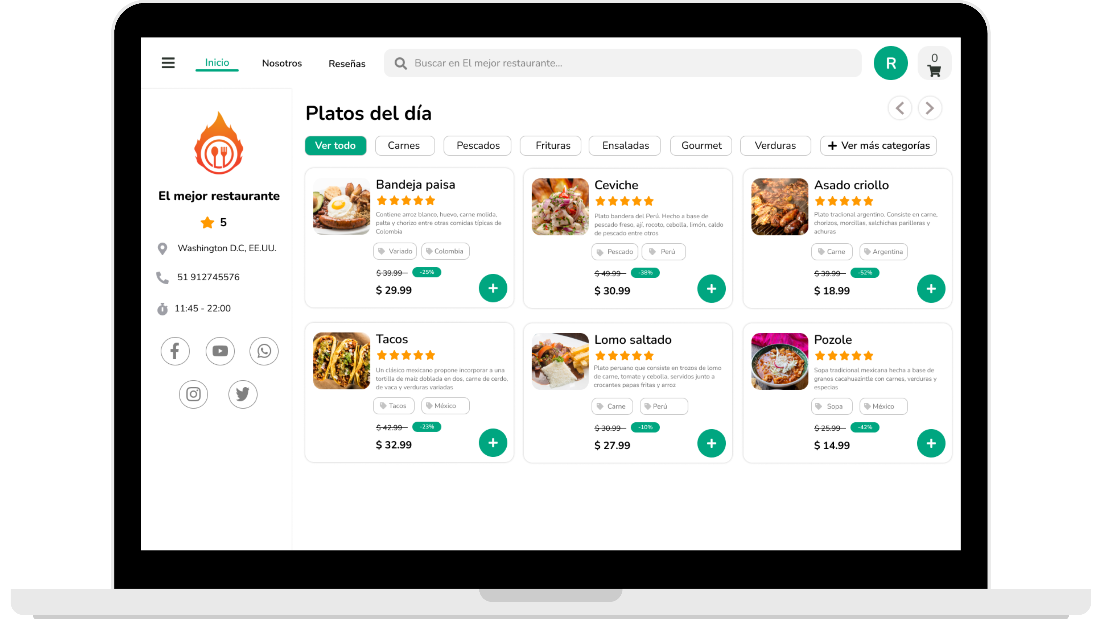 Ganvent Eats | Crea tu menú digital para tu restaurante